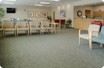 An image of the Murphy Wainer waiting area in their Greensboro location.